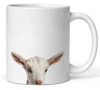 Tasse À Thé Visage De Chèvre Qui Jette Un Coup D'Œil Avec Poignée Mug En Céramique Décoratifs Tasses De Café Pour Latte Maison Femme
