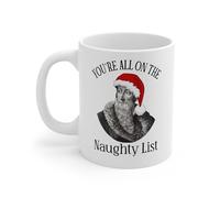 Tasse À Thé Vous Êtes Tous Sur La Liste Des Vilains ! Noël De Jean Calvin Humour Mug Thé Avec Poignée Coffee Mugs Pour Bureau Maison Homme