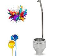 Tasse à viscosité à immersion DIN 100 ± 1 ml, buses de débit 4 mm et 6 mm pour essais d'encres, revêtements et peintures