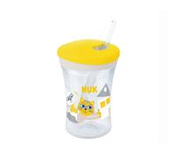 Tasse Action Cup Avec Paille En Silicone 12 Mois + - Jaune Jaune