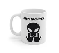 Tasse Alien Rien 100 Rien Mug OVNI Signe Jul - Cadeau Original Fan Rap ou Geek