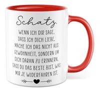 Tasse amour cadeau chérie, si je te dis que je t'aime, je ne fais pas cela par habitude, tasse à café Saint-Valentin relation, partenaire, petite amie, idée cadeau bureau tasse à café