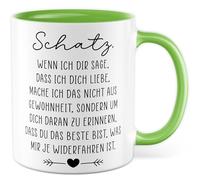 Tasse amour cadeau chérie, si je te dis que je t'aime, je ne fais pas cela par habitude, tasse à café Saint-Valentin relation, partenaire, petite amie, idée cadeau bureau tasse à café