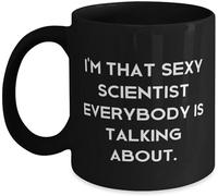 Tasse amusante de 325 ml, « Je suis une scientifique sexy », idéale pour les collègues, de la part du chef d'équipe, pour un anniversaire unique