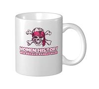 Tasse amusante pour femme, histoire, pirate, fille, crâne, os croisés, rose, tasse à café unique, cadeaux pour papas