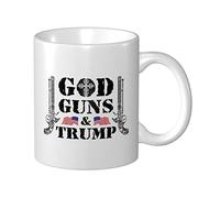 Tasse amusante pour femme, tasse God Guns and Trump, cadeau unique pour homme, cadeau amusant pour homme
