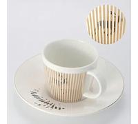 Tasse anamorphique Cheval créative 90ml - 230ml, Tasse à réflexion Miroir, Tasse Colibri, Service à café et à thé avec Dessous de Verre