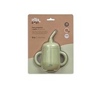 Tasse Anti-goutte et paille pour bébé en silicone vert