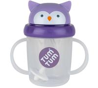 Tasse antifuite avec paille lestée Chouette (200 ml)