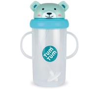Tasse antifuite avec paille lestée Ours Bleu (300 ml)