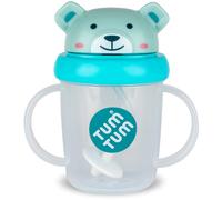 Tasse antifuite avec paille lestée Ourson bleu (200 ml)