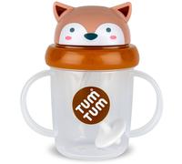 Tasse antifuite avec paille lestée Renard (200 ml)