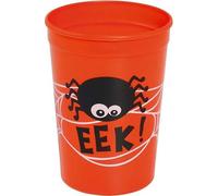 Tasse araignée Orange Design effrayant Fête Halloween Décoration de table Idée créative Célébration Nuits hantées Décoration Évènement effrayant Accessoire Fête à domicile Fin de journée, Couleur : Or