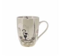Tasse arrondie + boite Kiub Art Paris Café - blanc - 340 ml