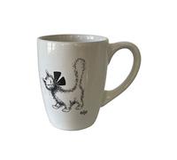 Tasse arrondie Chat Ruban - Chat de Dubout en céramique 10.5 x 8 cm