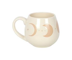 Tasse arrondie magique Phase de lune - Vase à boire céleste pour vibrations positives et matins rafraîchissants - Tasse discrète sur le thème lunaire