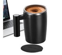 Tasse auto-agitante - Tasse à café électrique rechargeable de 380 ml avec agitation magnétique | Tasse à café auto-mélangeuse avec doublure en acier inoxydable, agitateur de charge USB
