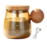 Tasse auto-mélangeuse avec poignée confortable | Tasse à café à mélange automatique pour lait, protéines, miel, maison, salle de sport, voyage, dortoir, pique-nique