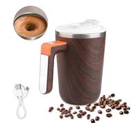 Tasse auto-remuante, en acier inoxydable 304, tasse auto-remuante de 300 ml, chauffage de la température, tasse de mélange de café magnétique avec couvercle, tasse de mélangeur (UT-51)