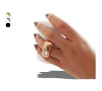 Tasse avec anse en forme de bague mug blanc anneau argent Multi G