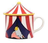 Tasse avec couvercle en forme de cirque Disney Dumbo allant au lave-vaisselle et