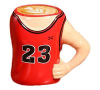 Tasse avec couvercle pour t-shirt de basket-ball - Tasses d'eau pour de 450 ml | Tasse à café innovante avec couvercle | Tasse en céramique pour fans de basket-ball pour femmes, hommes, tasses
