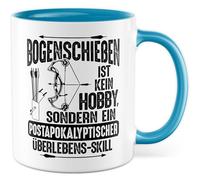 Tasse avec inscription en allemand - Cadeau tir à l'arc n'est pas un passe-temps - Tasse à café en céramique 330 ml - Idée cadeau pour les sports d'arc, les amateurs de sports d'arc, flèche et arc