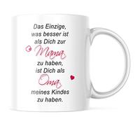 Tasse avec inscription en allemand « Das Nur was Besser ist als Dich zur Mama zu haben » - Cadeau pour la fête des mères ou pour Noël