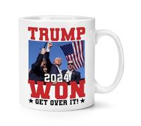 Tasse avec inscription « Get Over It » de Trump Won 2024