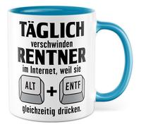 Tasse avec inscription humoristique « IT » - Cadeau humoristique - Pour tous les jours, les retraités disparaissent sur Internet - Pour le bureau et le travail - Idée cadeau pour collègue, petite amie