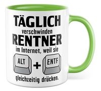 Tasse avec inscription humoristique « IT » - Cadeau humoristique - Pour tous les jours, les retraités disparaissent sur Internet - Pour le bureau et le travail - Idée cadeau pour collègue, petite amie