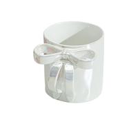 Tasse avec nœud en ruban | Tasse en céramique esthétique avec design ergonomique, grande capacité, décoration maison élégante