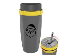 Tasse Avec Paille, 300ML Close Cup Avec Paille, Tasse à Café de