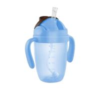 Tasse avec paille | Couvercle anti-fuite facile de 300 ml pour personnes âgées | Tasse à eau avec poignée anti-fuite pour les personnes ayant des problèmes de gorge | Parfait pour les hôpitaux et une