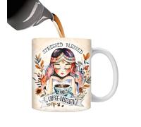 Tasse avec phrase | Tasse à café en céramique 350 ml | Tasse fantaisie pour lieu de travail, maison, cuisine, petit déjeuner, lait pour café et thé