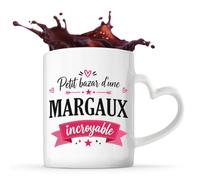 Tasse avec Poignée en Forme de Cœur Bazar Margaux incroyable Mug pour Femme