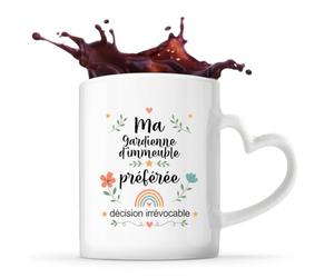 Tasse avec Poignée en Forme de Cœur Gardienne d'immeuble préférée Mug