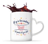 Tasse avec Poignée en Forme de Cœur Grand-Mères les autres et toi Mug