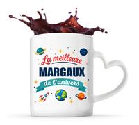 Tasse avec Poignée en Forme de Cœur Meilleure Margaux de l'univers Mug