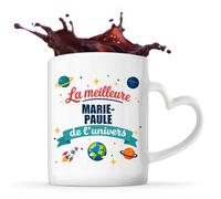 Tasse avec Poignée en Forme de Cœur Meilleure Marie-Paule de l'univers Mug