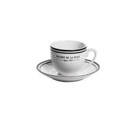 Tasse avec soucoupe Bistrot 9 cl (lot de 6) - - Blanc - Porcelaine