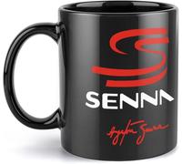 Tasse Ayrton Senna Ayrton Senna Tasse En C¿¿Ramique R¿¿Sistante ¿¿ La Chaleur Mode Tasse De Lait Tasse En C¿¿Ramique Tasse De Petit D¿¿Jeuner Tube De Brosse Cadeau 330 Ml Noir