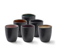 Tasse Bitzee Expresso Lot de 6 tasses expresso 9cl diamètre 5cm x 6cm mix couleurs