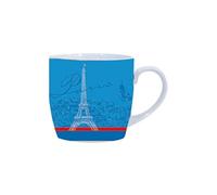 Tasse Bleu Paris - En céramique - H. 9 cm - D. 9 cm