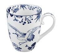 Tasse bleue/blanche Grue - Flora Japonica - 8,5 x 10,2 cm - 380 ml