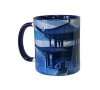 Tasse bleue en céramique Japon by Cbkreation
