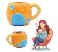 Tasse bob l'éponge, Tasses en céramique de thé au lait Kawaii,Cadeau de tasse du matin animal 3D, Chat Cadeau Noel Tasse A The Choses mignonnes