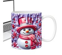 Tasse Bonhomme de Neige - Mugs à Café Céramique Hiver - Mug 350ml Bonhomme De Neige Pour Thé Chocolat Cadeau Filles Femmes