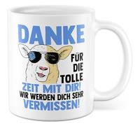 Tasse cadeau d'adieu, cadeau merci pour le bon moment avec vous ! Nous vous manquerons beaucoup, tasse à café collègue collègue collègue d'adieu merci idée cadeau changement d'emploi tasse à café