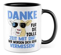 Tasse cadeau d'adieu, cadeau merci pour le bon moment avec vous ! Nous vous manquerons beaucoup, tasse à café collègue collègue collègue d'adieu merci idée cadeau changement d'emploi tasse à café